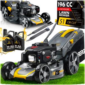 MOCNA KOSIARKA SPALINOWA Z NAPĘDEM 51cm 70l LONCIN 196cc + OLEJ MODEL 2026